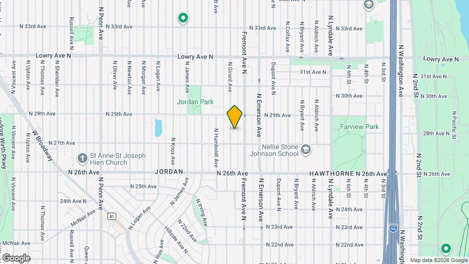 2720 N Girard Ave Map and Location Details