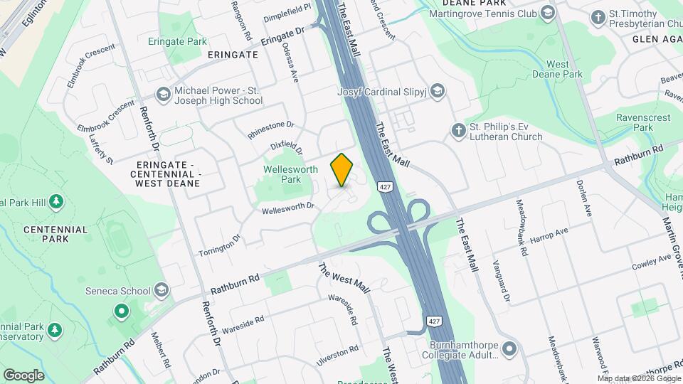 716 The West Mall Map and Location Details