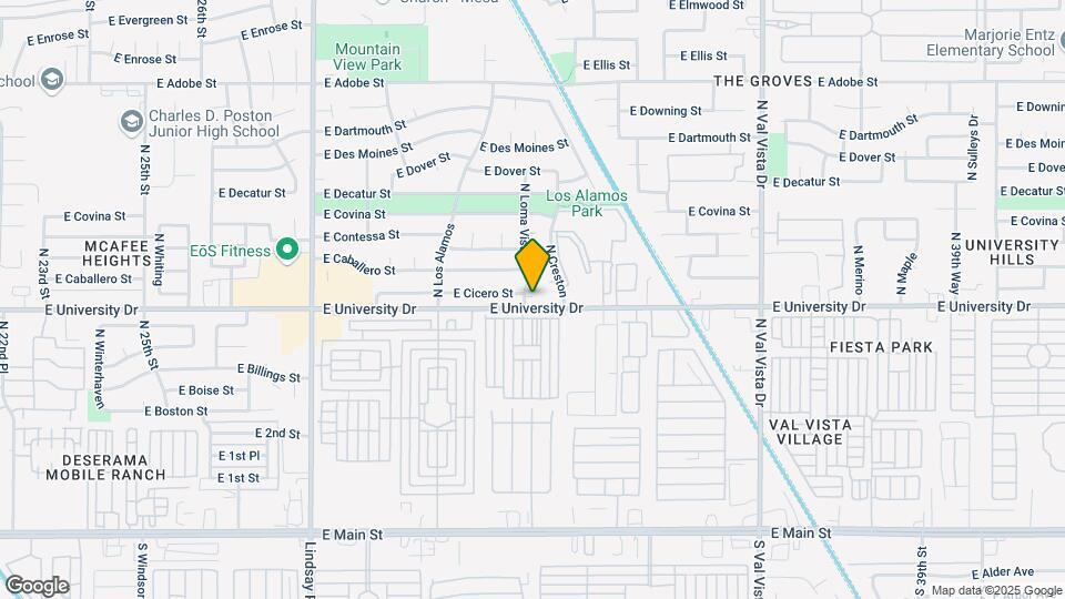 405 N Loma Vista Map and Location Details