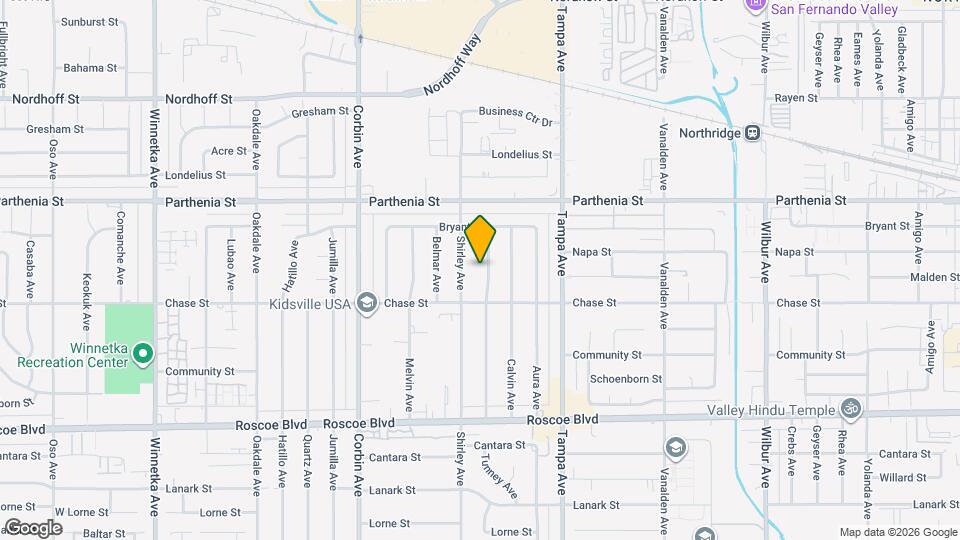 8541 Tunney Ave Map and Location Details