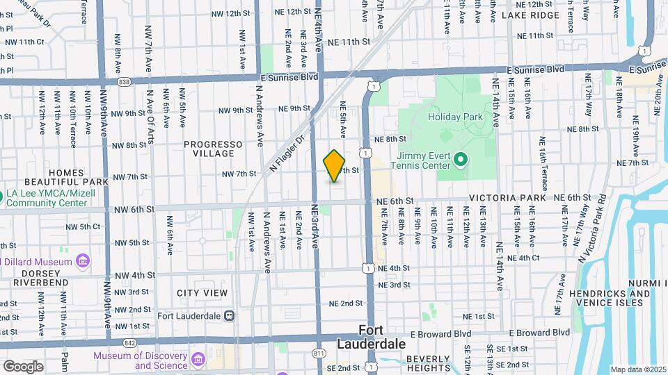 620 NE 4th Ave Map and Location Details
