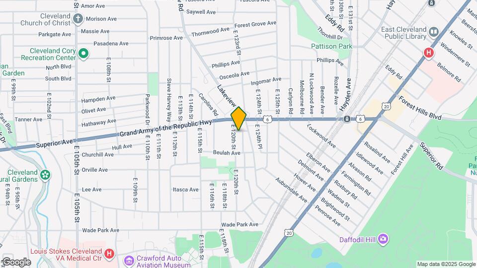 12210 Oakland Ave Map and Location Details