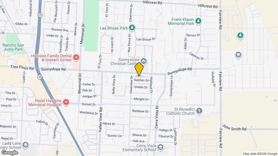 1470 Gabilan Dr Map and Location Details
