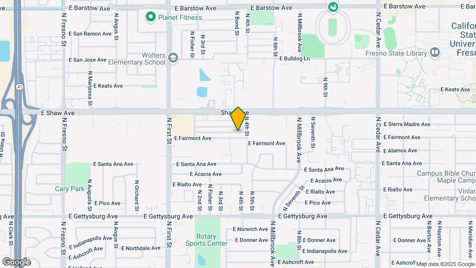 3385 E Fairmont Ave Map and Location Details