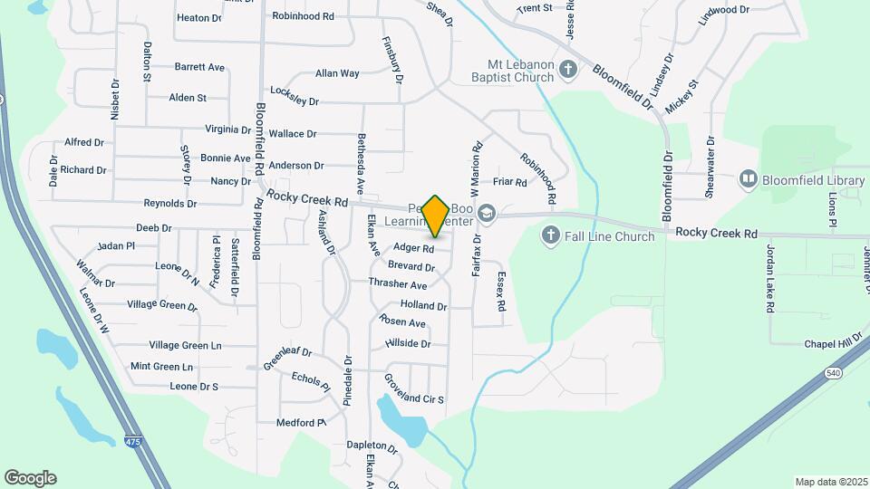 2419 Adger Rd Map and Location Details