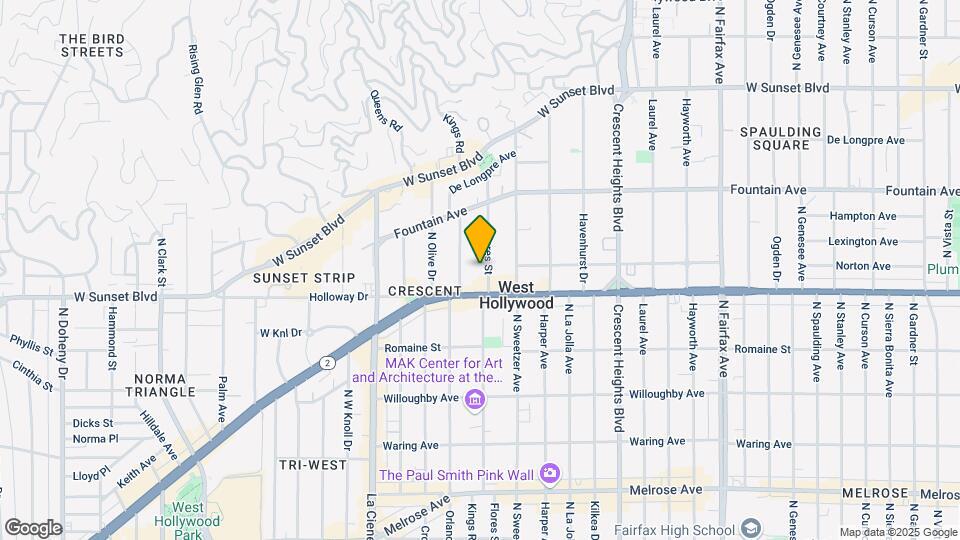 1123 Flores St Map and Location Details