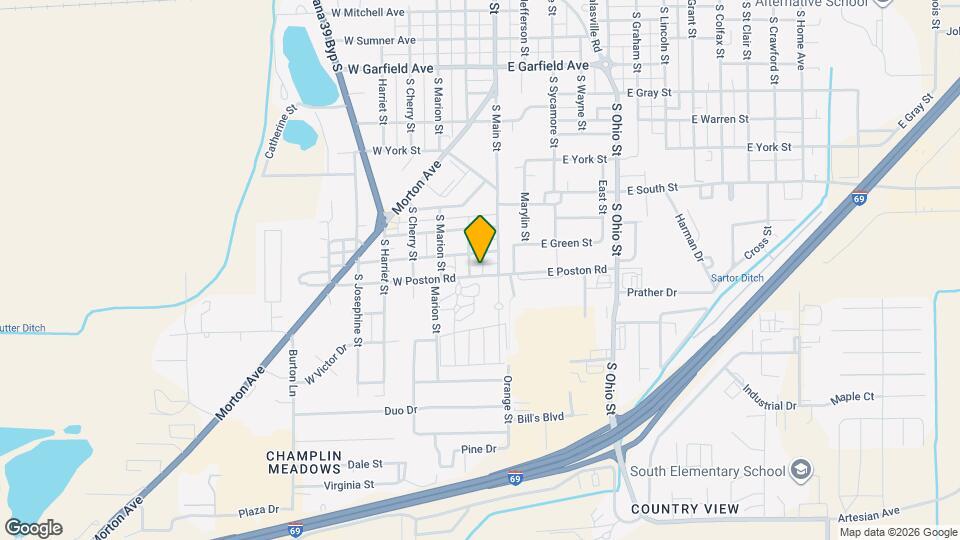 60 W Poston Rd Map and Location Details