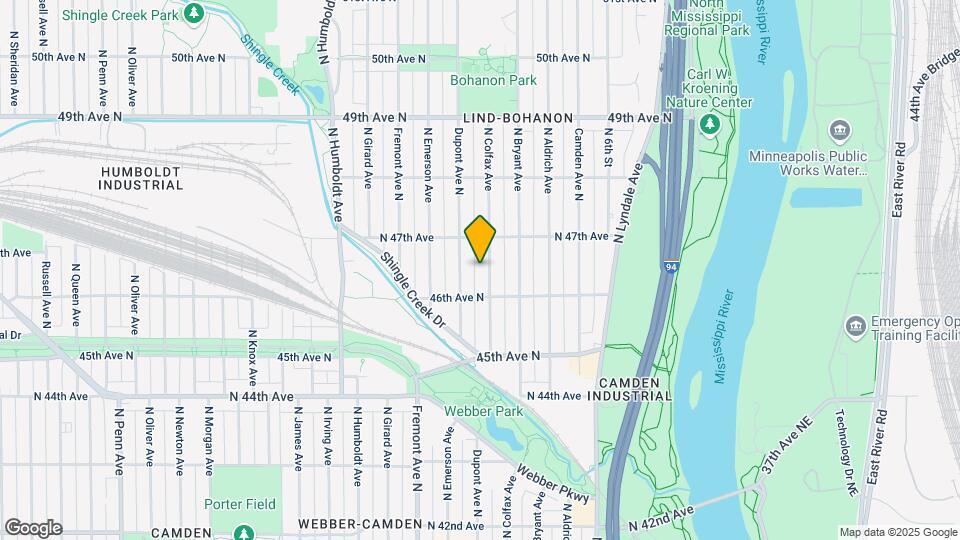 4627 N Colfax Ave Map and Location Details