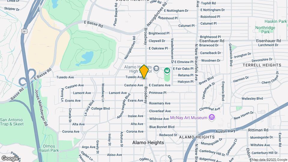 6815 Broadway St Map and Location Details