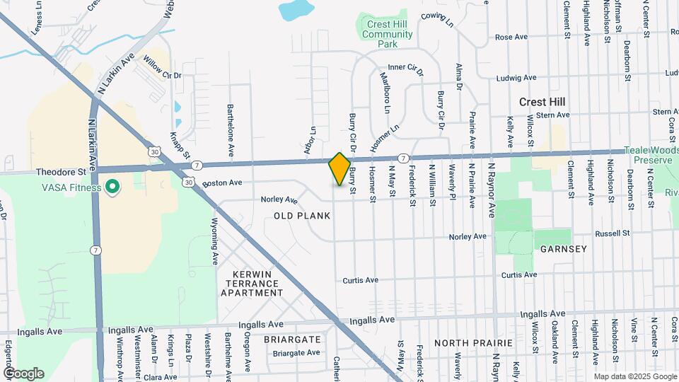 1506 Catherine St Map and Location Details