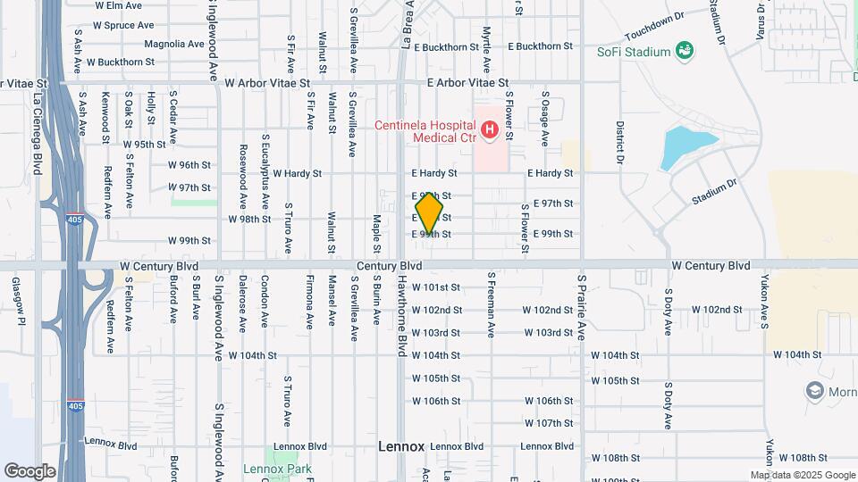 326 E 99th St Map and Location Details