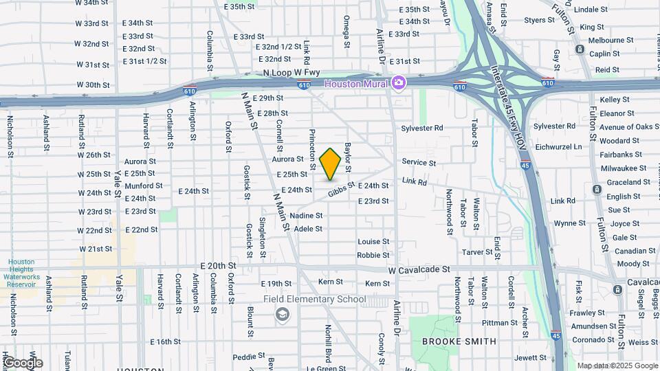 1023 E 24th St Map and Location Details
