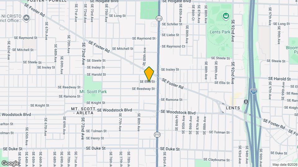 8048 SE Ellis St Map and Location Details