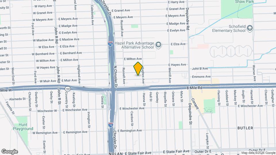 1301 E Muir Ave Map and Location Details