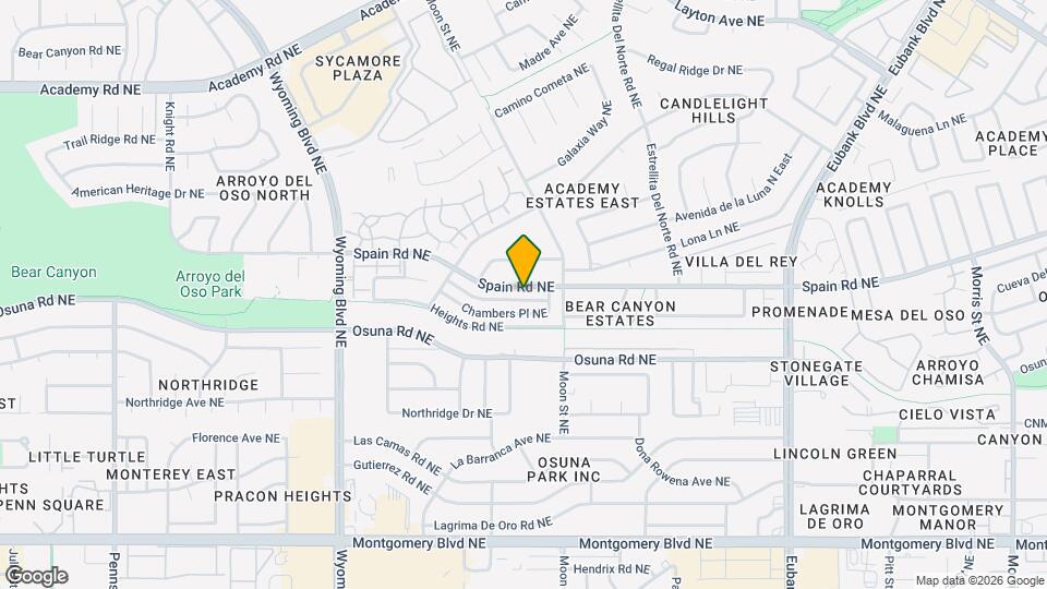 8902 Spain Rd NE Map and Location Details