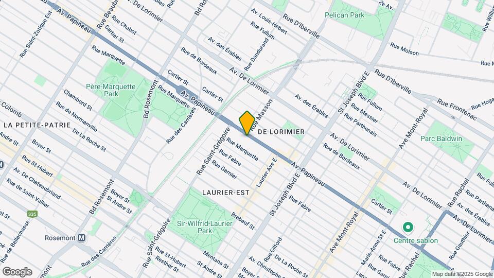 5324 Papineau Av Map and Location Details