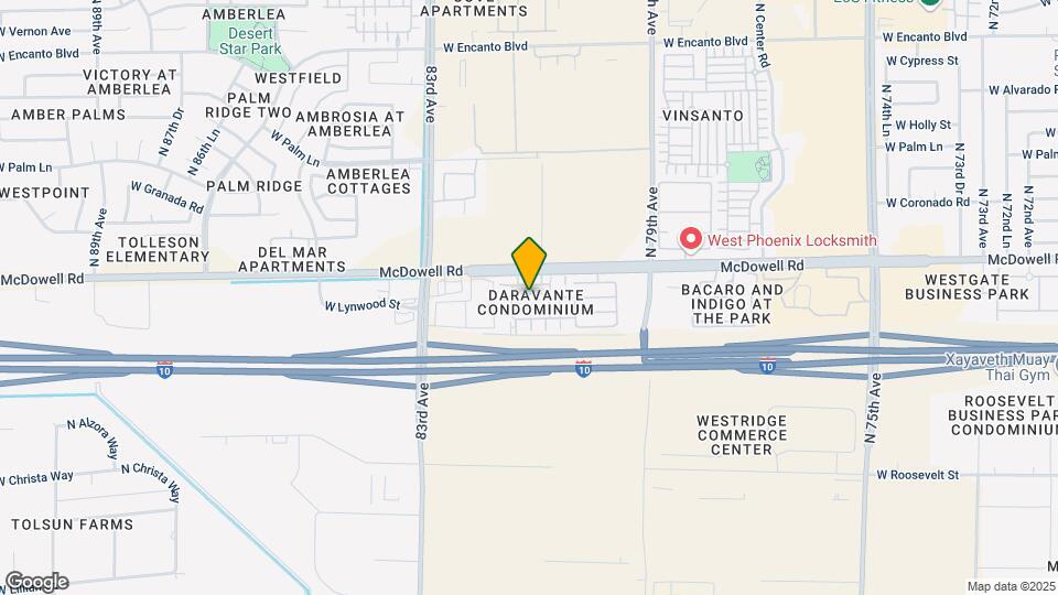 8139 W Lynwood St Map and Location Details