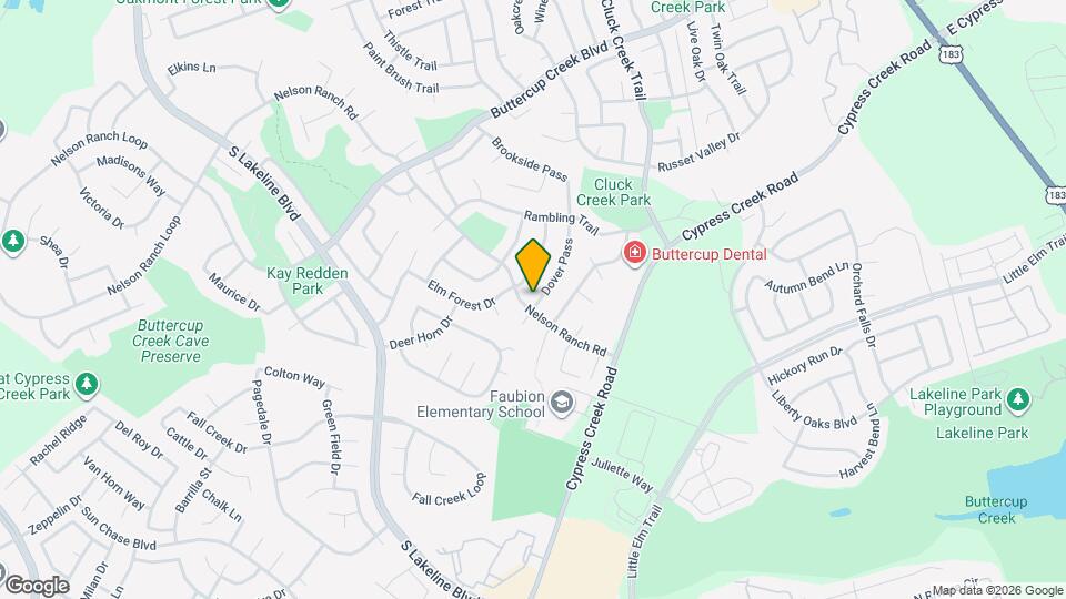 1107 Dover Pass Map and Location Details