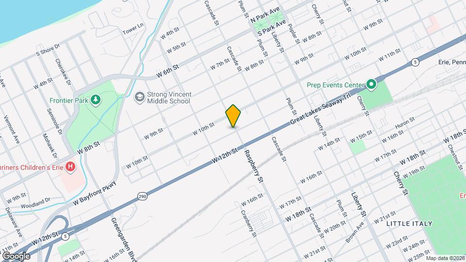 1032 Raspberry St Map and Location Details