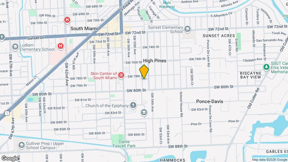 7831 SW 54th Ct Map and Location Details