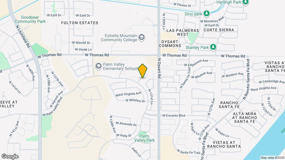 2643 N 132nd Dr Map and Location Details