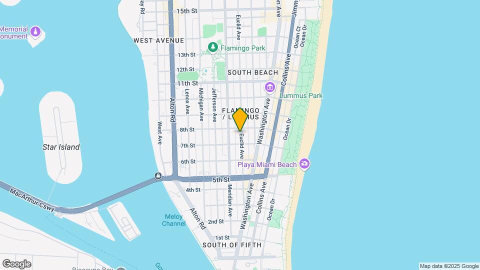 744 Euclid Ave Mapa y Detalles de la Ubicación