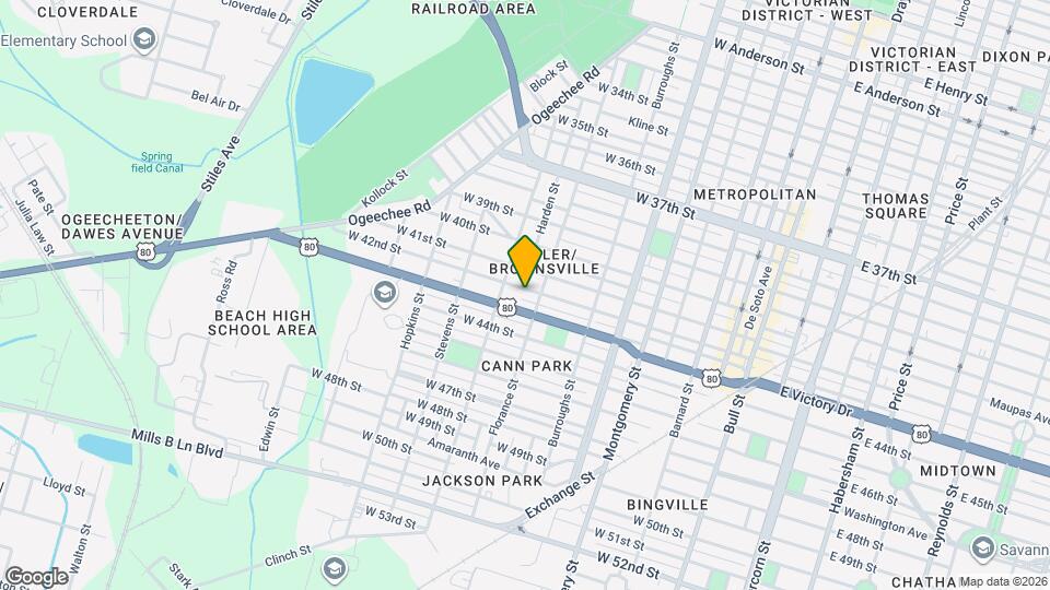 711 W 42nd St Map and Location Details