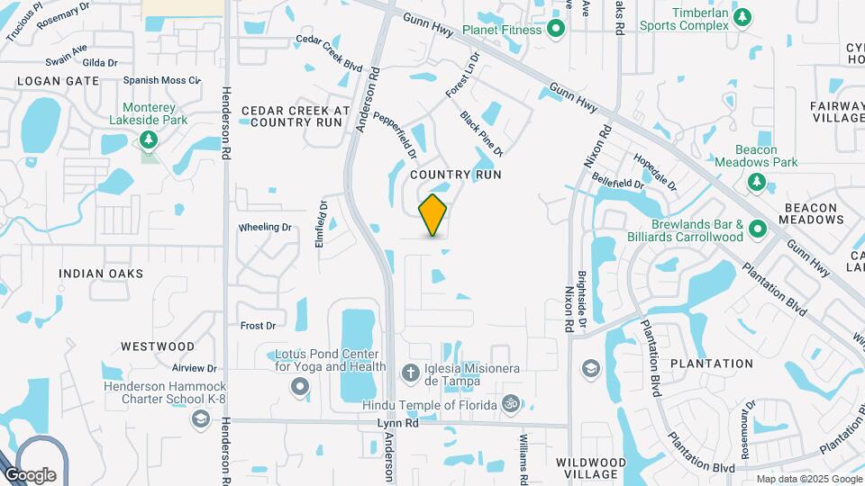 12219 Hidden Brook Dr Map and Location Details
