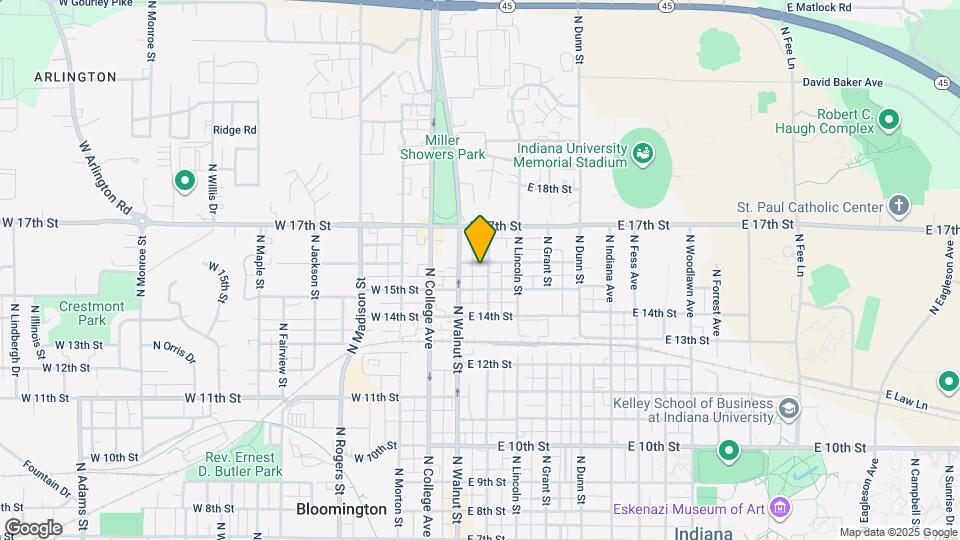 106 E 16th St Map and Location Details