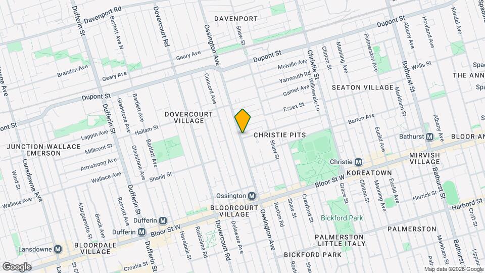 901 Ossington Av Map and Location Details