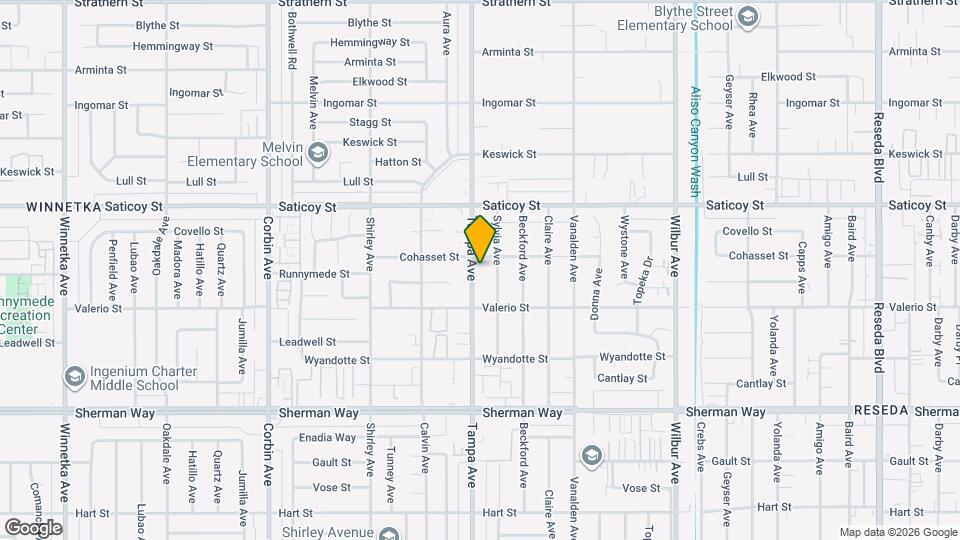 7446 Tampa Ave, Unit 7448 Mapa y Detalles de la Ubicación