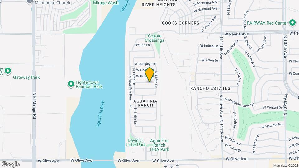 11569 W Cinnabar Ave Map and Location Details