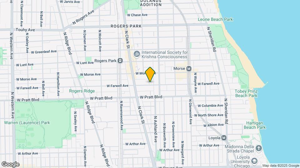 1622 W Farwell Ave, Unit b Mapa y Detalles de la Ubicación