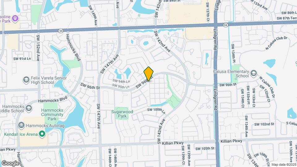 9617 SW 144th Pl Map and Location Details