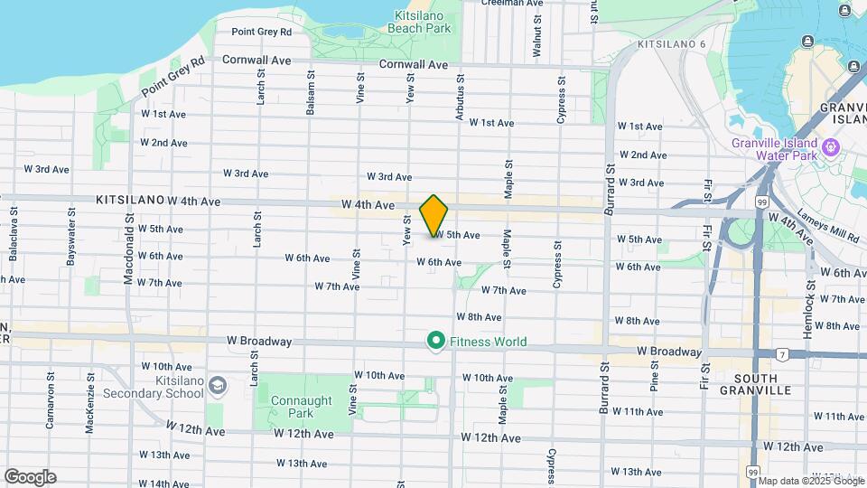 2154 W 5th Ave Map and Location Details