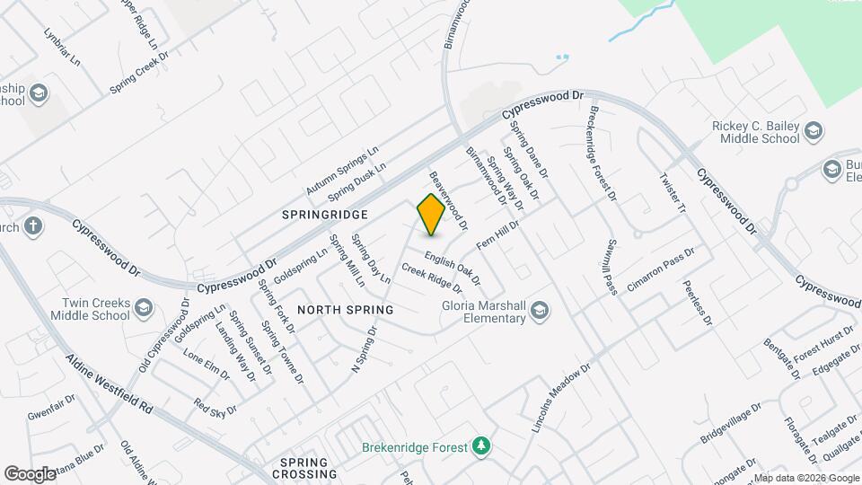 23907 Pea Ridge Dr Mapa y Detalles de la Ubicación