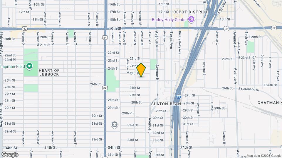 1318 25th St Map and Location Details