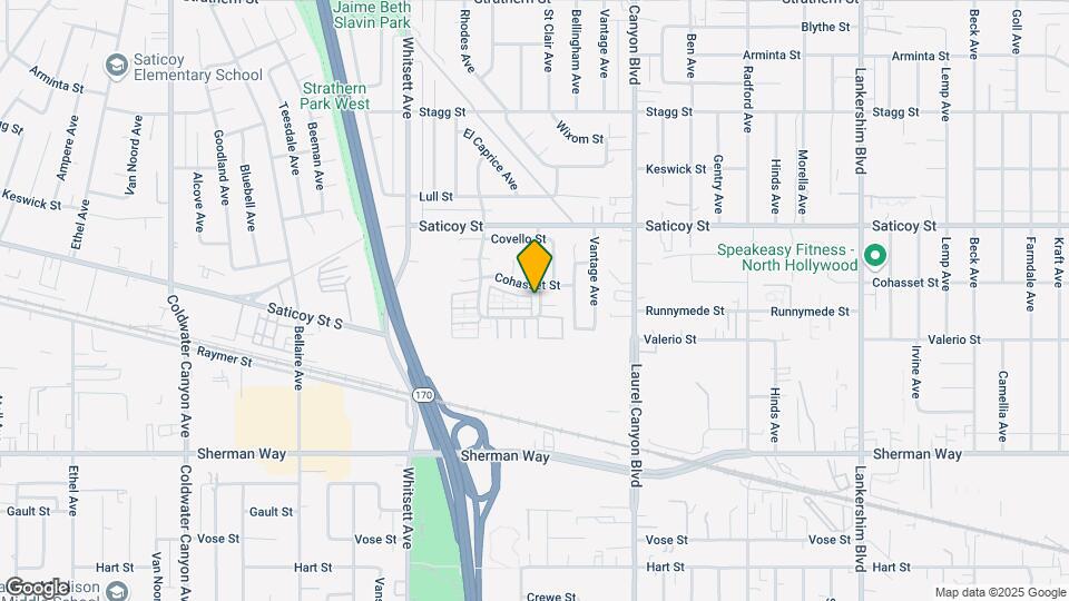 7445 Laurelgrove Ave Mapa y Detalles de la Ubicación