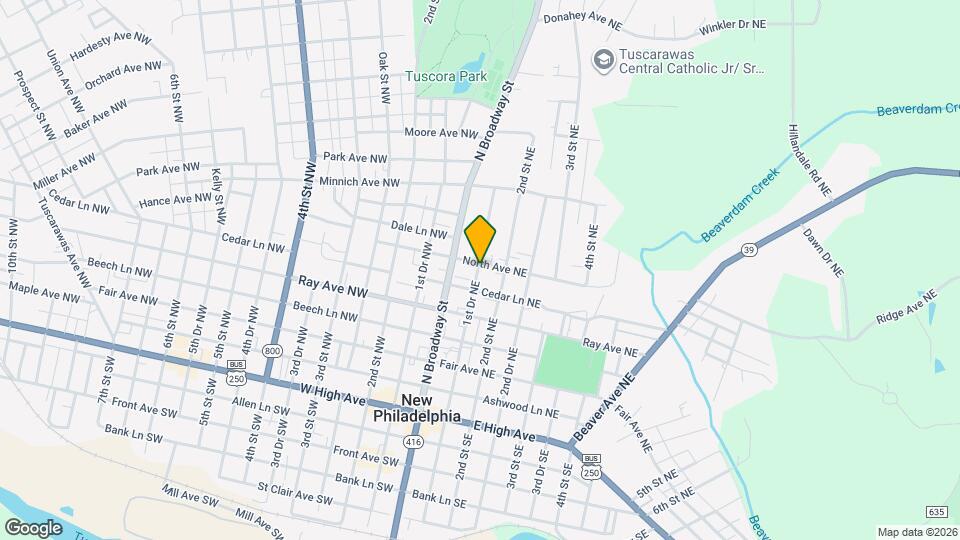 132 North NE Ave Map and Location Details