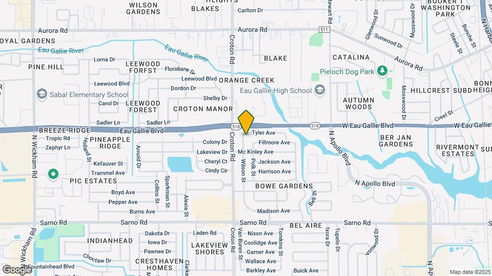 1285 Wilson St Map and Location Details