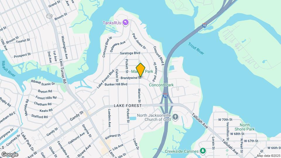 886 Brandywine St Map and Location Details
