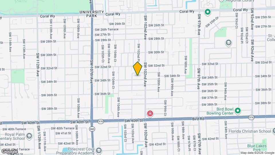 10255 SW 34th St, Unit 1 Map and Location Details