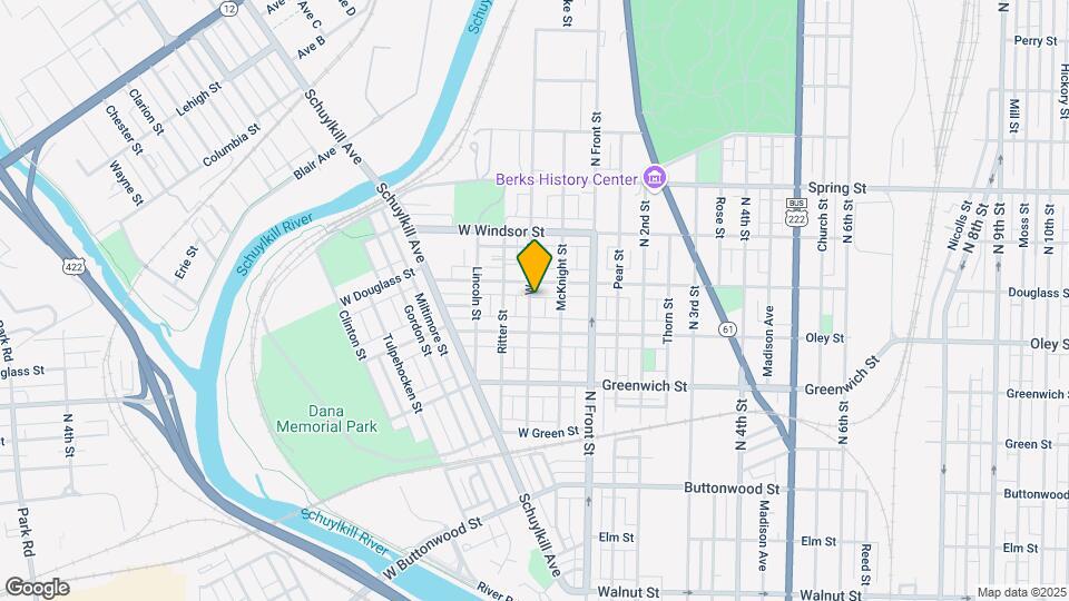739 Weiser St-Unit -2nd floor Map and Location Details