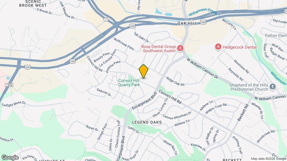 6408 Convict Hill Rd Map and Location Details