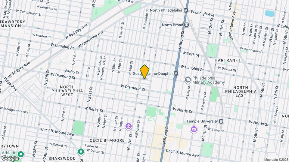 1632 French St Map and Location Details