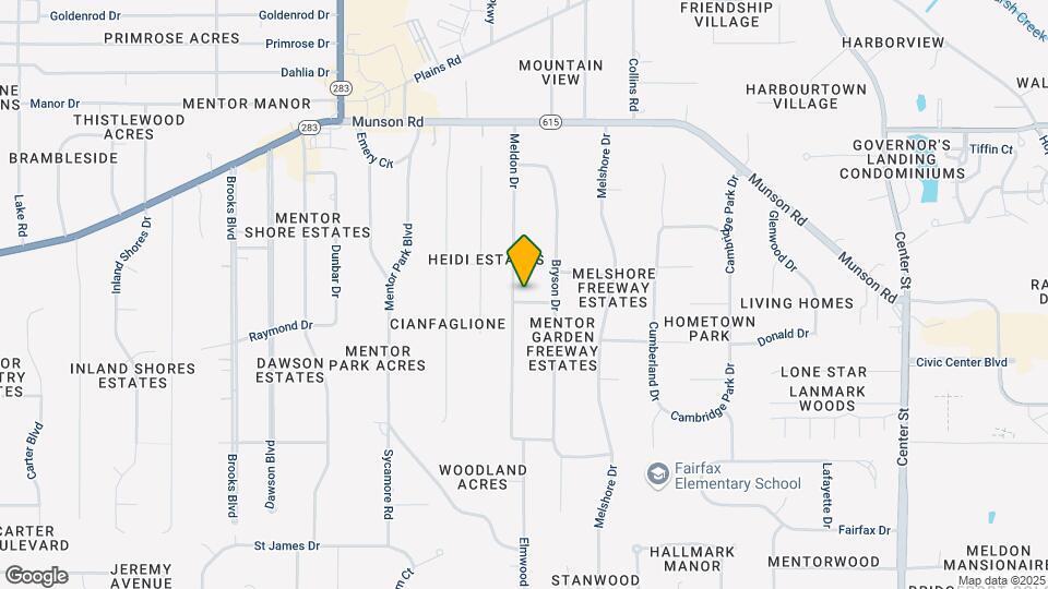 6293 Meldon Dr Map and Location Details
