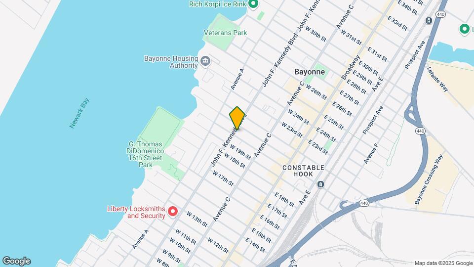 518-524-524 John F. Kennedy Blvd-Unit -1G Mapa y Detalles de la Ubicación