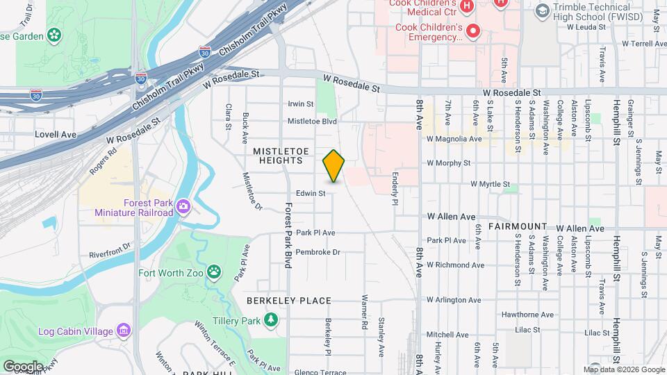 2112 Edwin St Map and Location Details