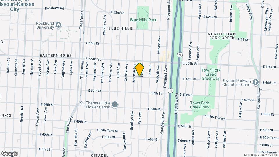 5600 Park Ave Map and Location Details