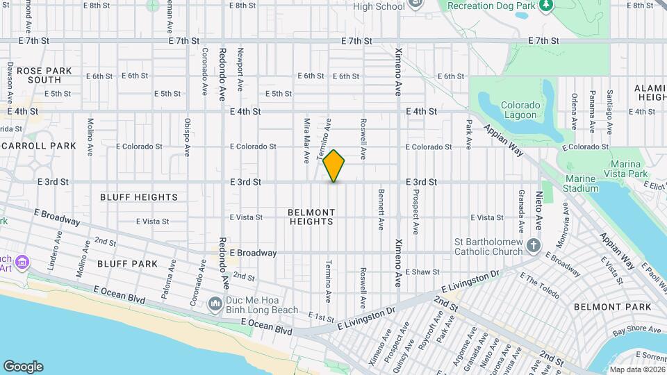 272 Termino Ave, Unit A Map and Location Details